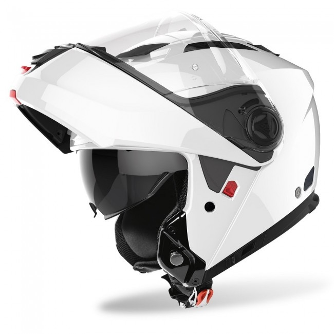 Casco PHANTOM-S modulare bianco lucido