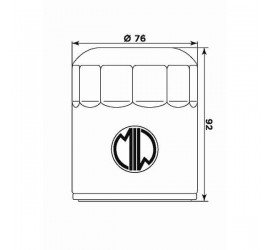 Filtro olio MEIWA BU10002