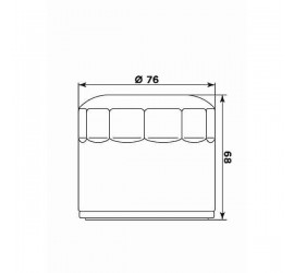 Filtro olio MEIWA HD17002