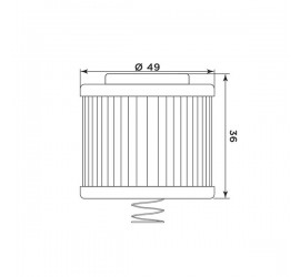 Filtro olio MEIWA Y4020