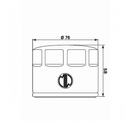 Filtro olio MEIWA P5006