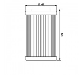 Filtro olio MEIWA KT8007