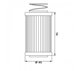 Filtro olio MEIWA MV21002